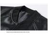 Men's Soft Leather Baseball Collar Jacket - Spring/Autumn Casual Wear for Middle-aged Dads