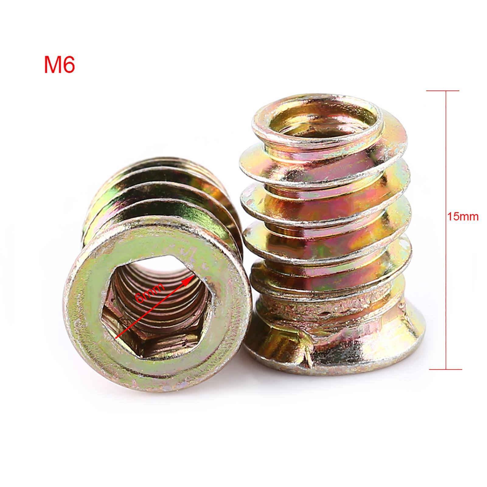 

Різьбові гайки з шестигранним головним вставним отвором з вуглецевої сталі з дерев яними меблями (М10*25 мм)