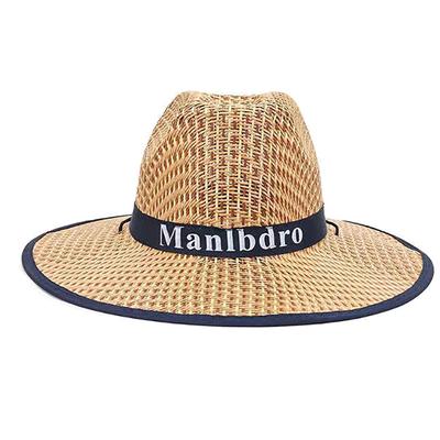 Straw Hat Western Cowboy Sle Outdoor Summer Beach Mountaineering Sun Protection Hat Unisex Ideal For Construction Sites