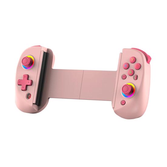 Wireless Game Controller for Android for iOS RGB Light 6-Axis Gyro Vibration Stretchable Tablet PC Gamepad Bluetooth-compatible Gaming Joystick