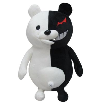 Danganronpa V3 Monokuma Plüschtier Kawaii Stofftier Anime Niedlich Schwarz-Weiß Bär Puppe Monomi Plüschkissen Weihnachtsgeschenk