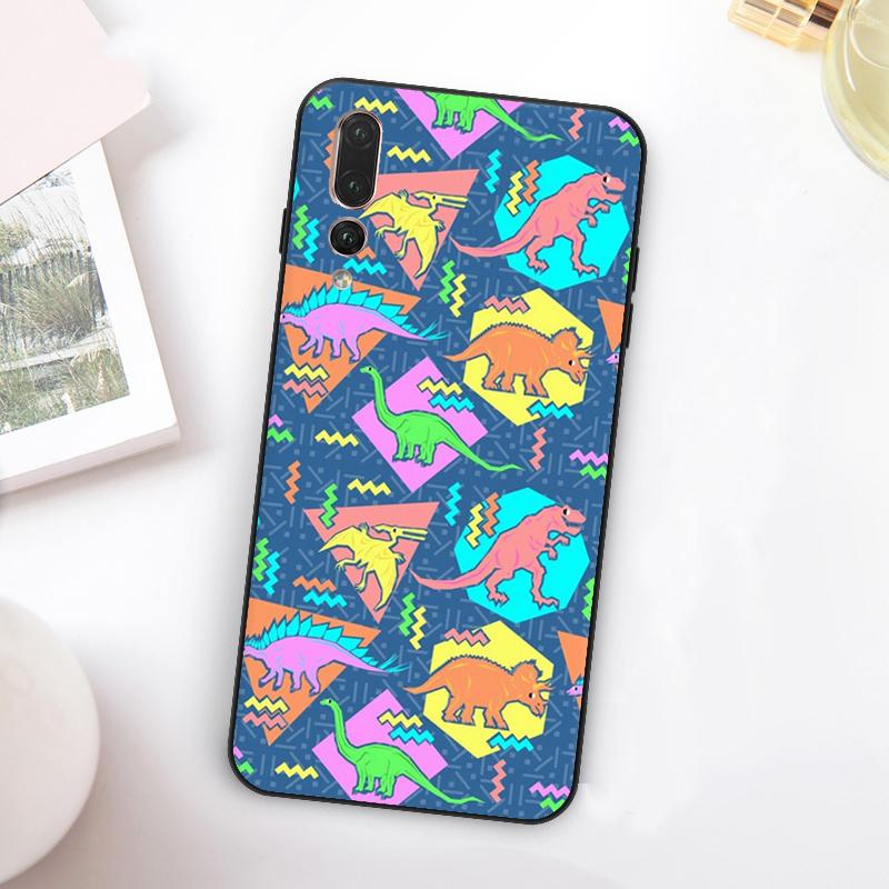 Skeleton Dinosaur Pattern For Huawei Nova Y60 Y70 Y90 Y72 Y73 Y61 Y91 7i 8i 11i 12i 12s 9 10 SE P20 P30 P40 Lite Case
