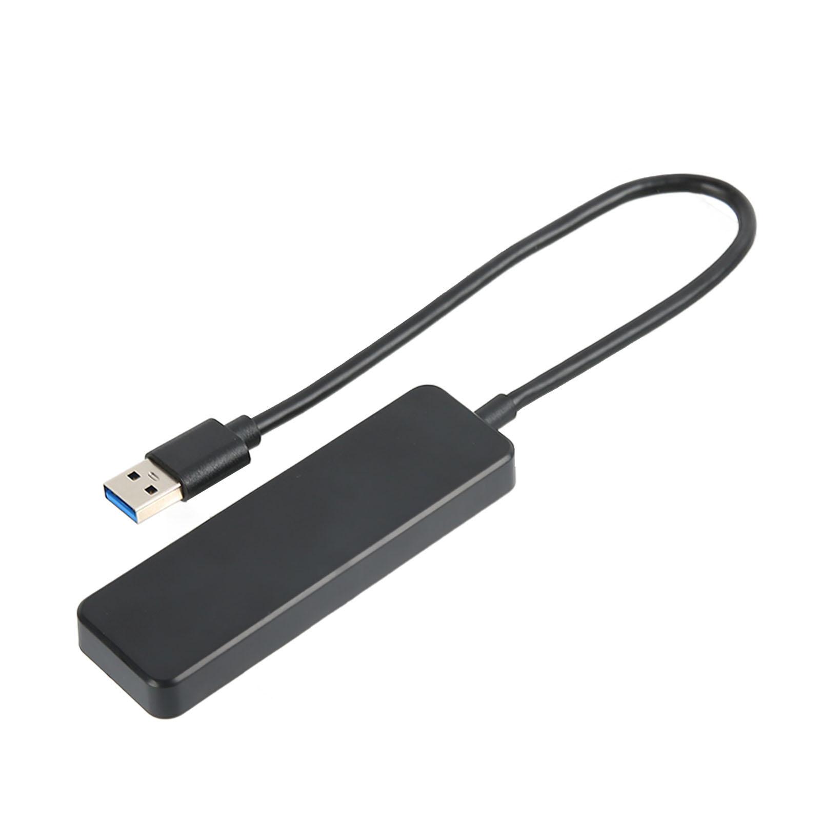 4-портовый USB3.0-хаб Высокоскоростной 5 Гбит/с Сверхпрочный Черный USB3.0 4-портовый хаб USB-хаб Многопортовый адаптер
