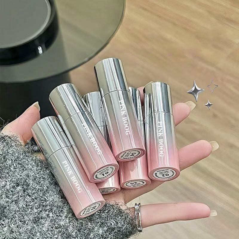 Gradient Pink Lip Tint: Mirror Finish, Plumping, Non-Fading, Moisturizing, Nude Makeup Lipstick
