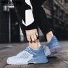 WTEMPO Zapatillas de deporte de verano para hombre, zapatos deportivos transpirables de malla para exteriores, suela gruesa antideslizante, zapatos informales de fondo suave para correr