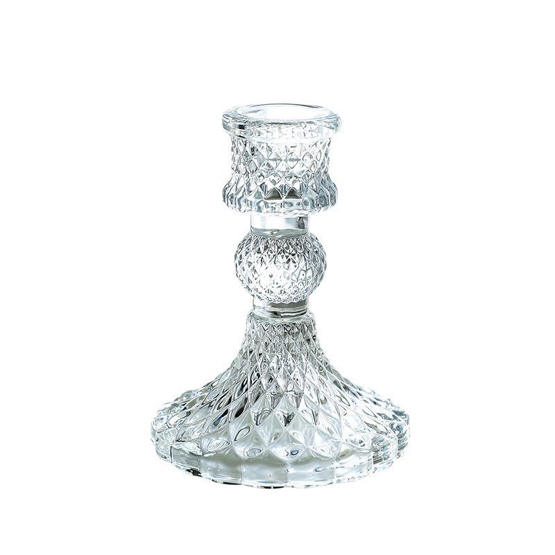 Vintage French Crystal Candle Holder for Aromatherapy & Dinner Ambiance