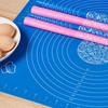 70/64/40Cm Silicone Kneading Dough Mat Nonstick Cookie Cake Baking Mat Fondant Pizza Biscuit Rolling Pad Paste Flour Table Sheet