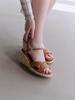 Moiji Eo2607 Espadrille Wedge Sandals(2Color)