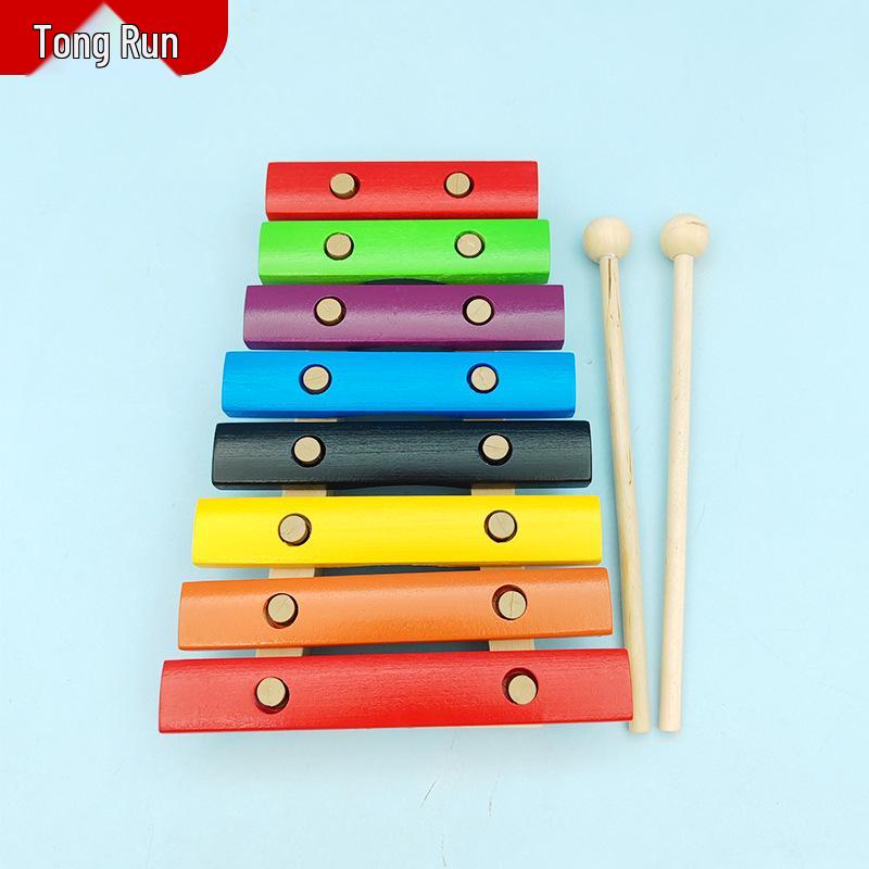 Colorful Eight-Tone Orff Xylophone for Kindergarten Music Performances 23cm