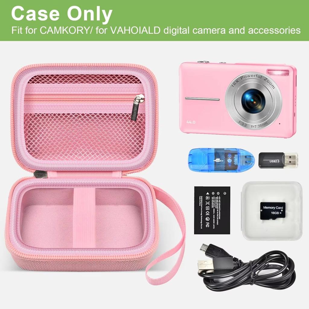 Digital Camera Case Compatible with VAHOIALD FHD 1080P/ for CAMKORY Digital Point and Shoot/for KODAK PIXPRO FZ45-BK (CASE ONLY)