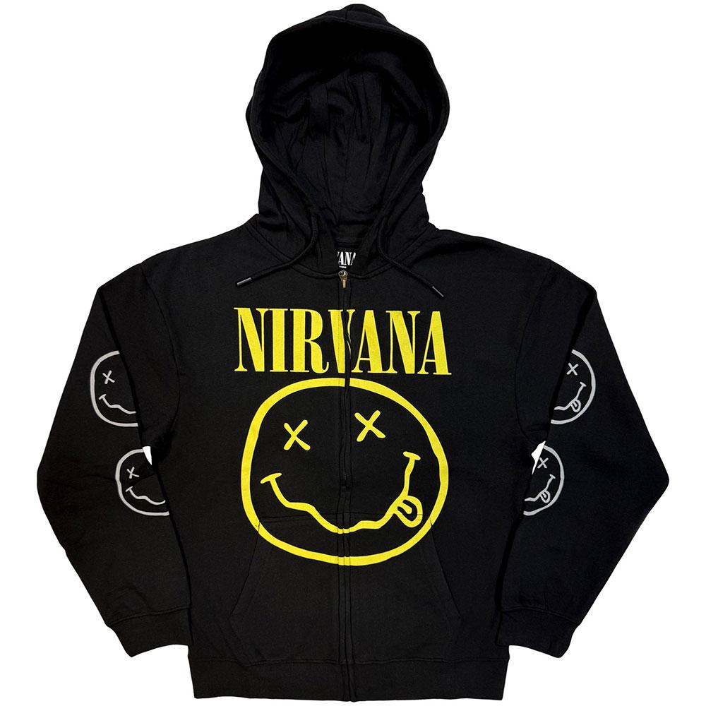 Nirvana Unisex Adult Happy Face Hoodie