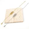 Elegant Titanium Steel Meijia Pendant Set: Women's Diamond Paperclip Clavicle Chain Trio