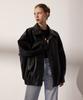 Lady Volume 465-1 Vegan Leather Oversized Jacket
