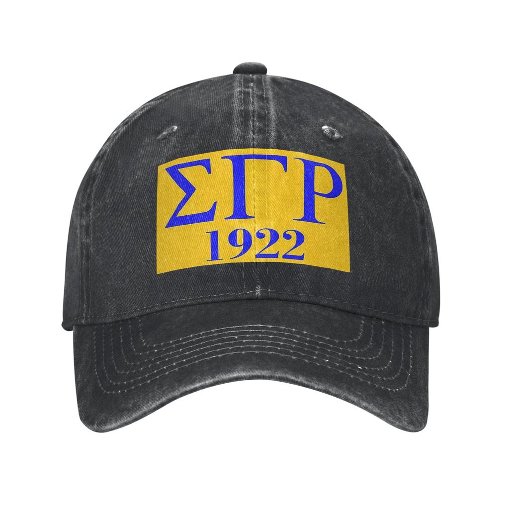 Sigma Gamma Rho 1922 Denim Fabric Cap Casual Baseball Caps Adjustable Hat Summer Unisex Baseball Hats