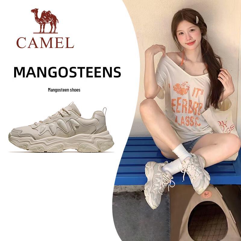 

CAMEL Women s Bamboo Platform Sneakers 40