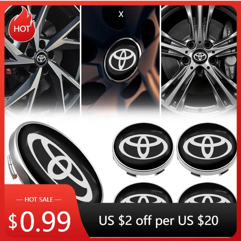 Pentru Toyota 2026 Jante Fierbinți 4 buc 60mm Capac Central Butuc Roată Mașină Autocolant Logo Capac Jantă Emblema Decal Pentru Toyota Corolla TRD Yaris