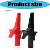 Insulated Test Clamp Alligators Clips Large Size Connectors Terminals 4Mm Banana Probe Clip Multimeter Accessories