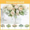 Stunning 7 Heads Artificial Fake Silk Flowers Rose Peony Bunch For Vibrant Party Decorations