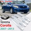 Set de ornamente de acoperire pentru mânere cromate pentru Toyota Corolla 2010 Accesorii E140 E150 2007 ~ 2013 Autocolante pentru stilul mașinii 2008 2009 2011 2012