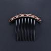 Bunte Allround-Haaraccessoires Koreanischer Stil Kopfschmuck Strass-Haarkamm Sieben-Zahn-Kamm