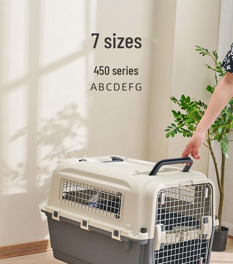 XDPC Xinding Pet Airline Crate: Durable Plastic Carrier with Iron Window for Cats & Dogs, Air China Approved