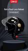 Men's Retro Motorcycle Helmet, 3C Certified, All-Season, Autumn/Winter, Half Helmet for Electric Vehicles