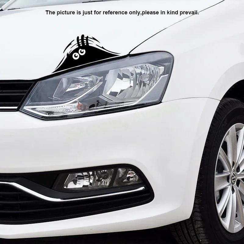 Adesivos de Carro Engraçados Criativos 3D Olhos Grandes Adesivo de Carro Adesivo Preto Monstro Espiando 19x7CM Produtos Automotivos Acessórios para Carro