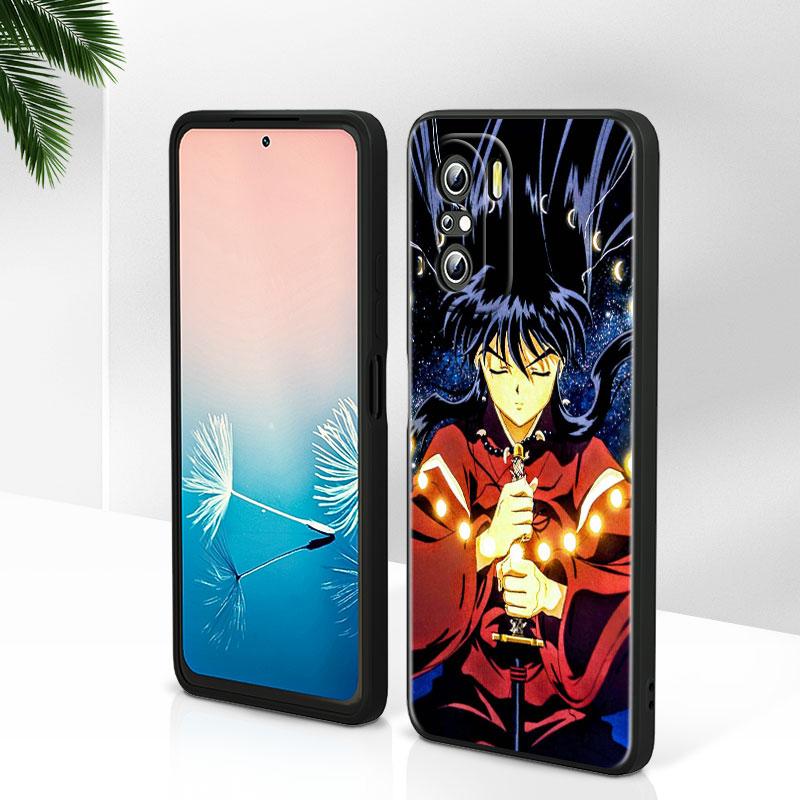 Anime Inuyasha For Xiaomi Redmi Note 12 Turbo 11E 11S 11 11T 10 10S 9 9T 9S Pro Plus 5G Black Phone Case