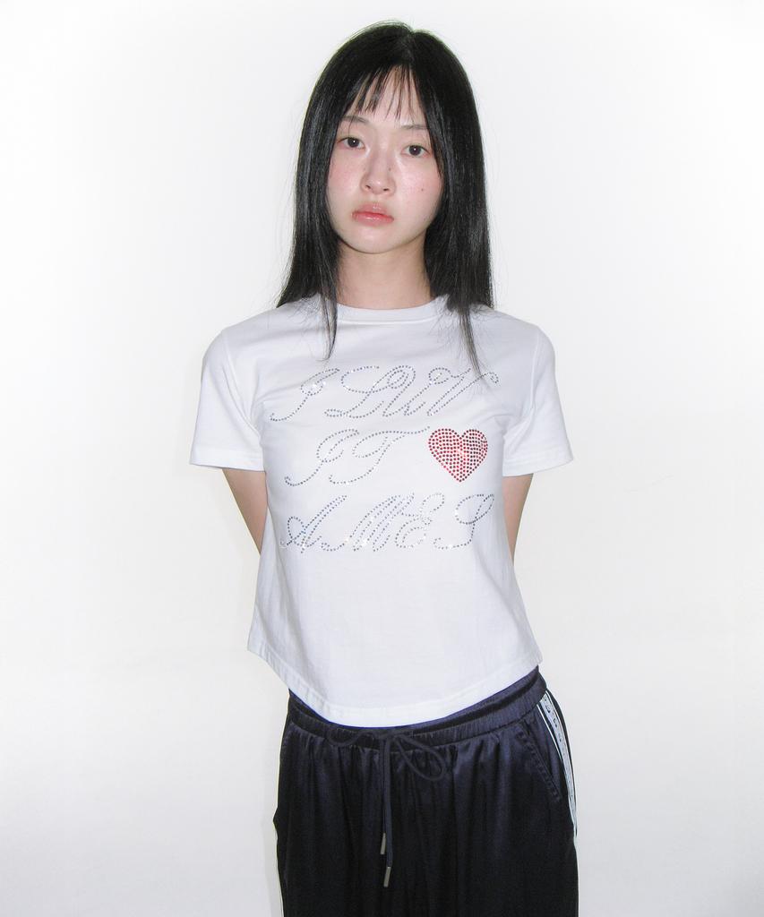 AMES-WORLDWIDE Ames Hotfix Crop Tee White