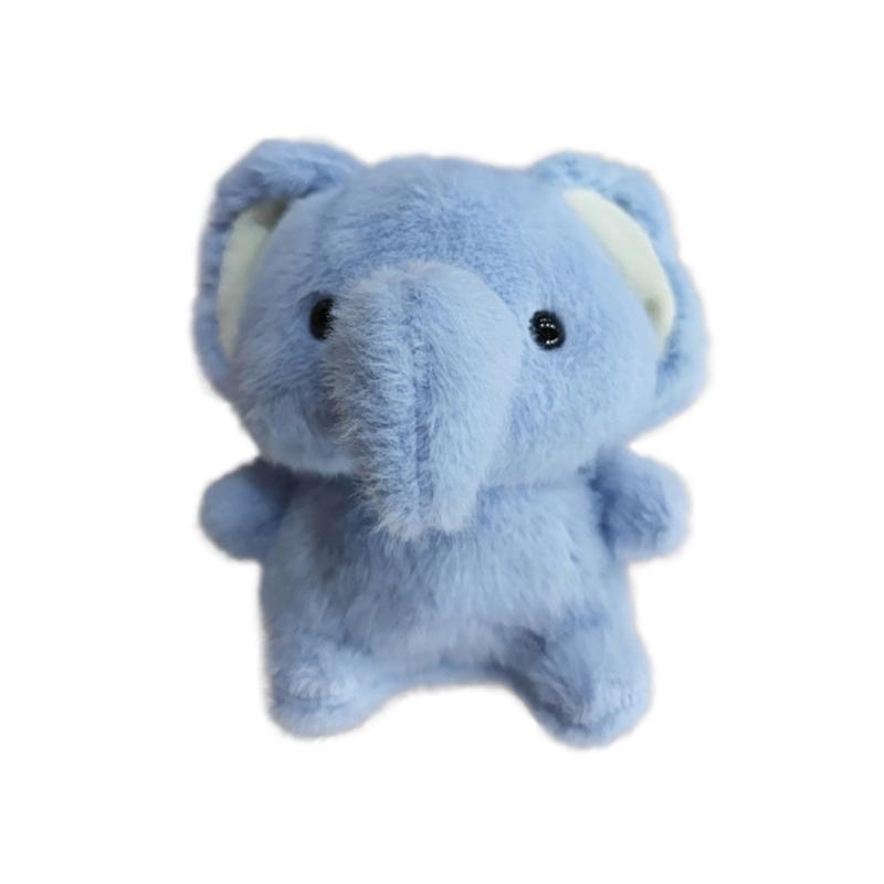 16Cm Animal World Plush Toys Elephant Raccoon White Rabbit Forest Animals Appease Playmate Calm Doll Christmas Gifts