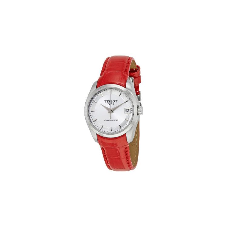 Tissot Kutu Collection Dámské hodinky s quartzovým strojkem, vodotěsnost 100 m, 32 mm, stříbrný ciferník T035.210.16.031.01