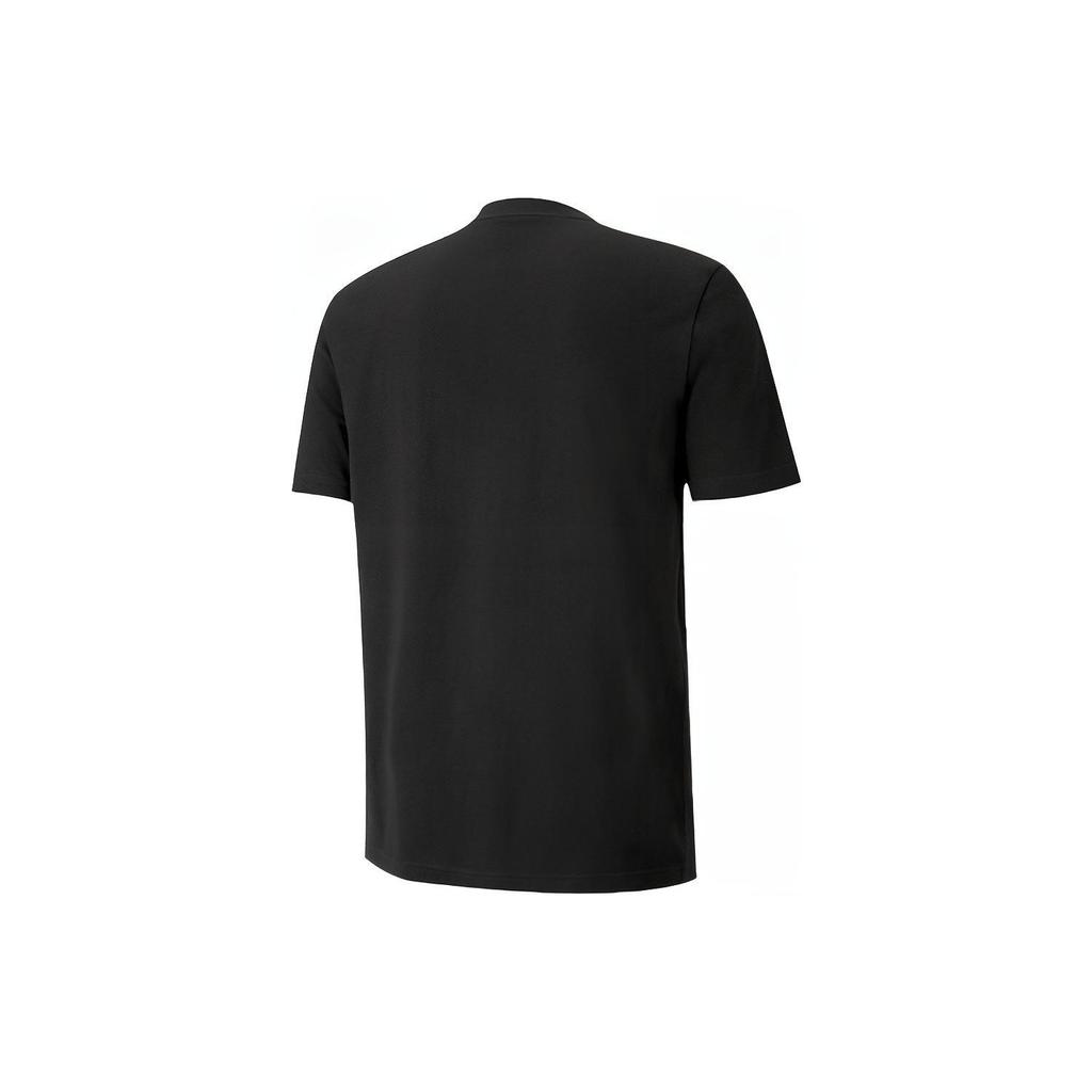 PUMA Rebel Camo Printing Short Sleeve Couple Style Black Men's 582781-01