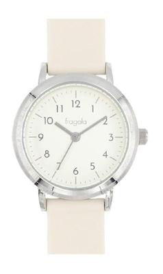 [Follow] Fragola Watch 10 ATM Water Resistant Small Rubber Watch N01224S-1 IV Women's Off-White