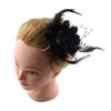Dance Show Headwear Bride Wedding Hairpins Beaded Party Headwear Flower Feather Hairpins Corsage Hair Clips Women Scrunchie