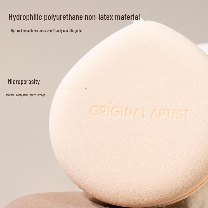 Original Artist Dual-Use Powder Puff - Expands When Wet for Even Concealer Application