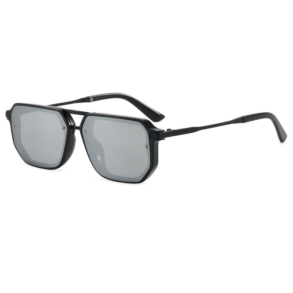 Superhot Eyewear 49061 Fashion 2026 Retro Rectangle Double Bridges Pilot Flat Top Shades Sunglasses