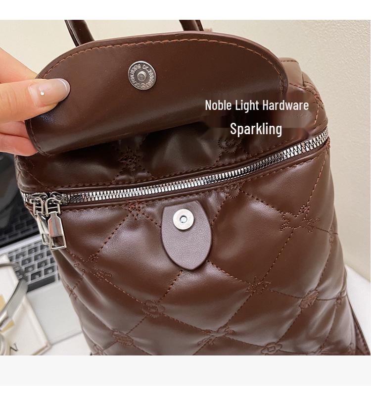 Korean Women's Minimalist Backpack 2025 - Trendy, Large-Capacity Autumn/Winter Handbag & Commuter Bag