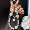 Compatible Apple Phone Case Lanyard Shell Pendant Phone Chain Crystal Handmade Beaded Chain Rope Phone Special Lanyard