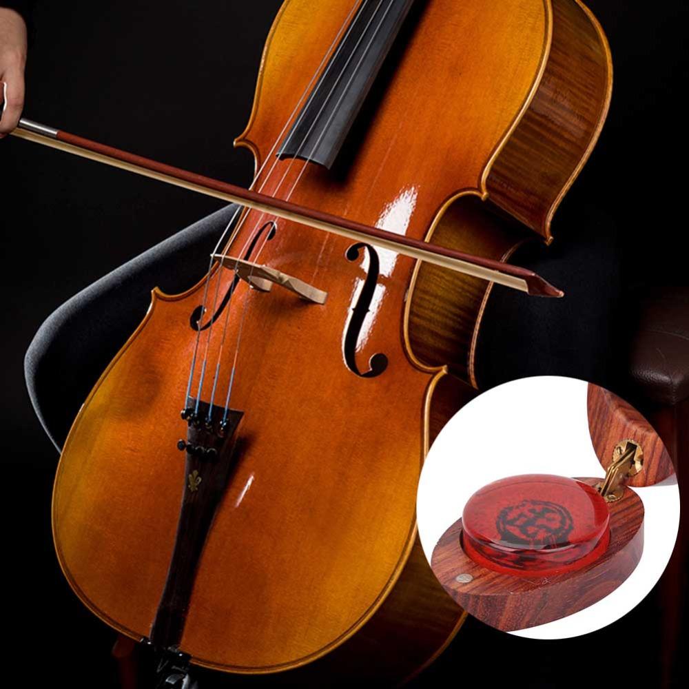 Wood Color String Instrument Rosin Oval Shape Wood Case Rosin  For String Instruments