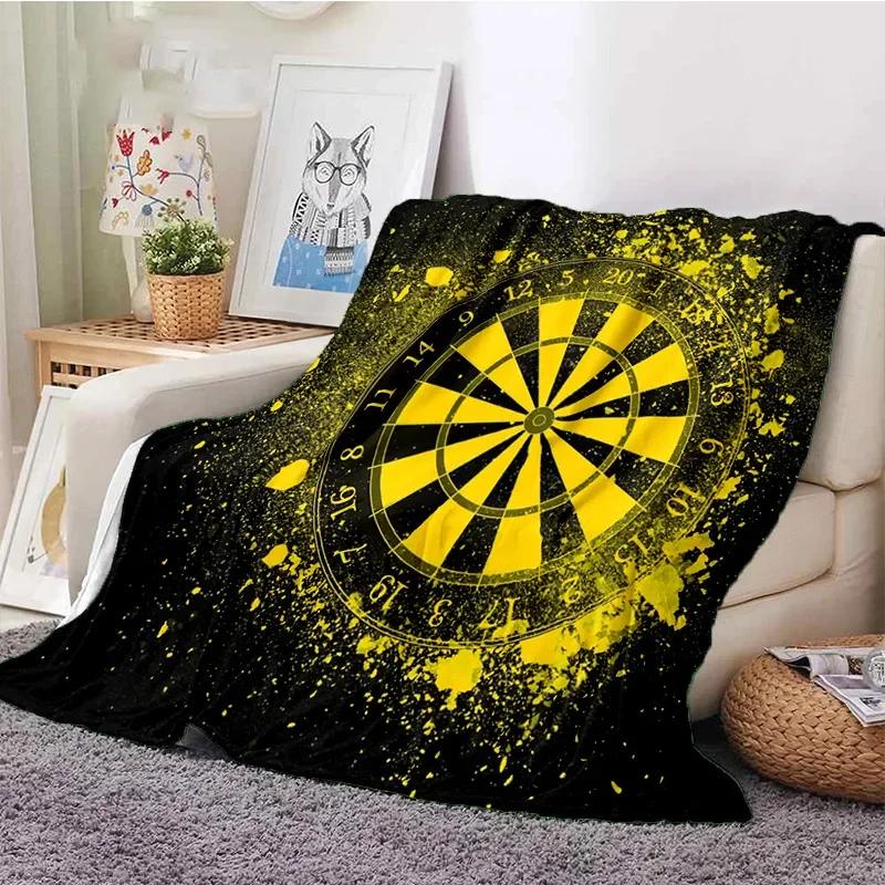 Darts Pattern Flannel Throw Blanket Blank Soft Warm Series and Ice Fire Darts Fashion Flannel Warm Sofa Bed Camping Kids Gifts