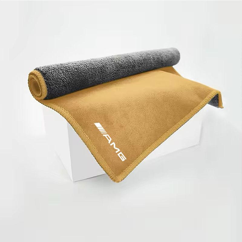AAVO1 Microfiber Towel Car Cleaning Tool Accessories For Mercedes Benz AMG W203 W205 W206 W211 W220 W212 W201 W210 W108 W168 GLC GLE