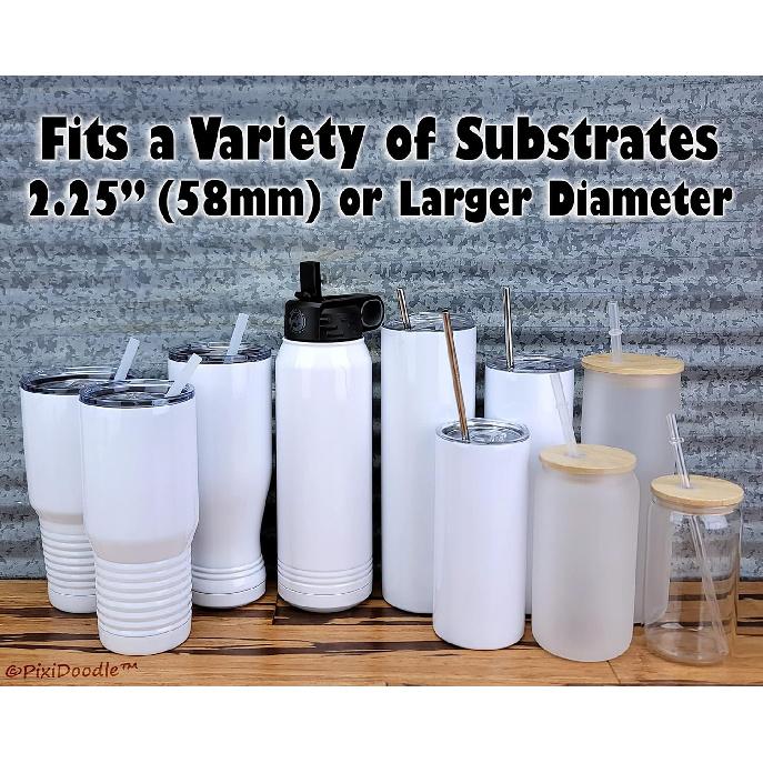 

PixiDoodle Silicone Bottoms for Tumblers with Care Instructions, Protective Anti-Slip Rubber Bottom with Adhesive for Wine Tumblers, Skinny Straight 15 чёрный