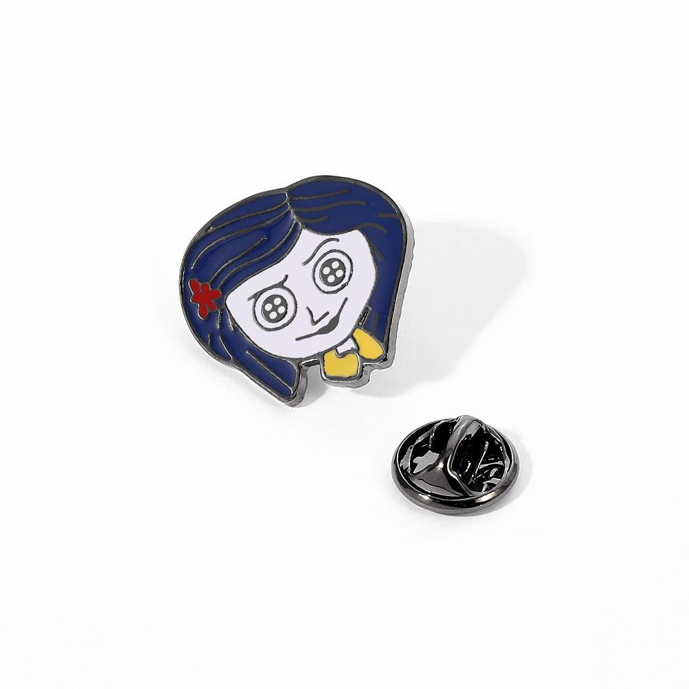 Желаем горячих продаж, Брошь «Призрачная мама», Европейский и американский значок-булавка в стиле хоррор-аниме, Сплав