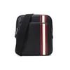 Classic Red And White Striped Business Commuter Leather Shoulder Bag Men Shoulder Bag Black COSMY-TSP-00