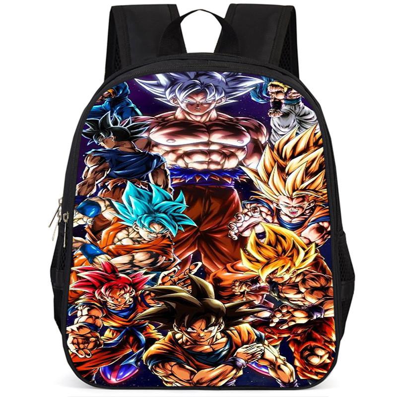 Durable Oxford Cloth Dragon Ball Backpack For Boys And Girls 15-inch Capacity