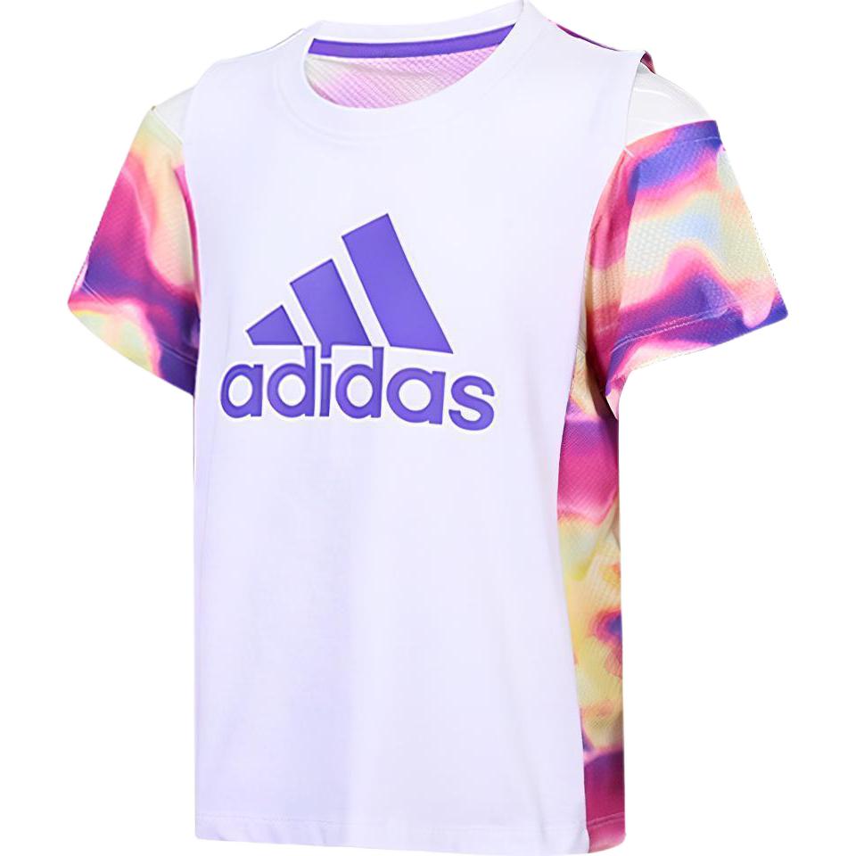 Adidas Kids T Shirts Crew Neck Moderate HE0037