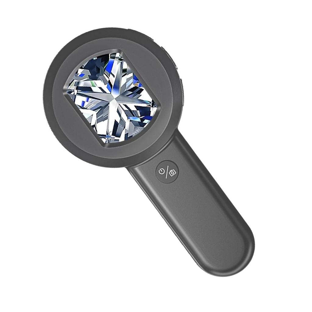 Handheld Digital Microscope With 2Inch LCD Screen Adjustable LED Lights For Coin Inspection Jewelry Analysis