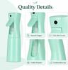 1 Pcs High Pressure Continuous Mist Spray Bottle for Gardening, Watering Plants, Pet Disinfection, Beauty & Hair Care, Macarons & Moisturizing (Green)