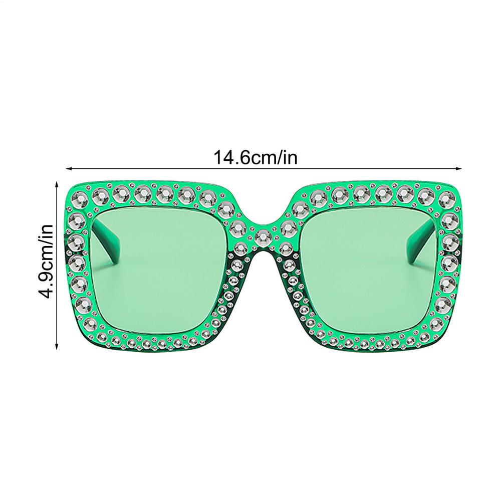 Women Fashion Rhinestone Sunglasses Steampunk Vintage Rhinestone Sunglasses Lens Sun Glasses Shades for Female