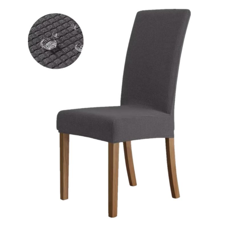 

1/2/4/6 шт. Водонепроницаемый эластичный чехол на стул для столовой, кухни, свадьбы, гостиницы, банкета, ресторана, грязенепроницаемый чехол на сиденье 1 PC темно-серого